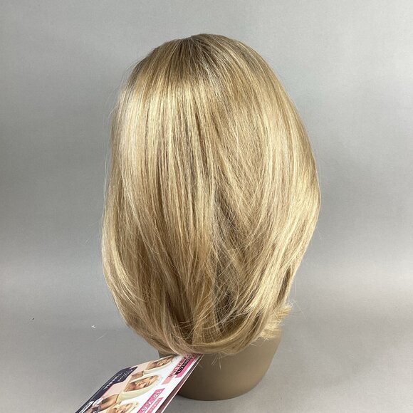 Perfect Hairline Tianna Straight #DR4/Tiramisu Brown Blonde Synthetic Lace Wig - Picture 4 of 12